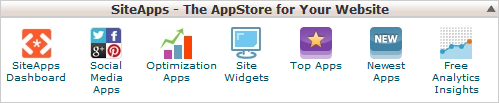 SiteApps cPanel category