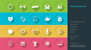 Read more about the article Free health and fitness icons pack – Free website graphics