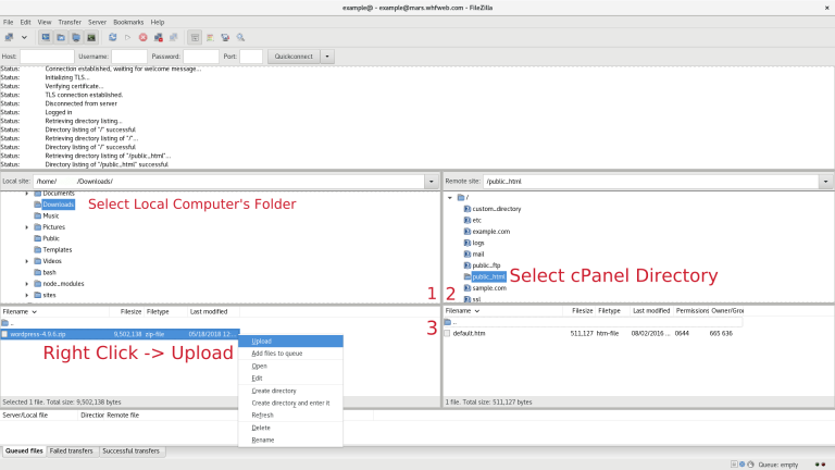 starting filezilla linux